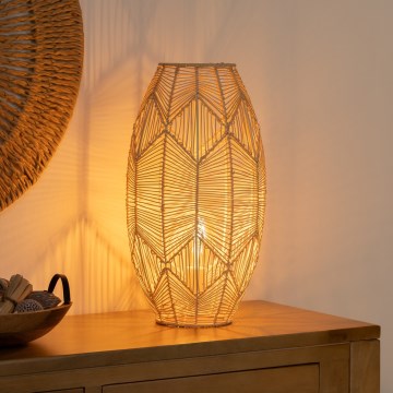 Atmosphera - Grīdas stāvlampa KITA 1xE27/40W/230V rotanga