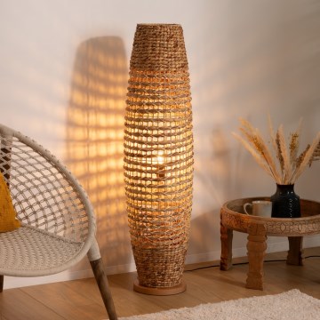 Atmosphera - Grīdas stāvlampa SAND 1xE27/40W/230V dižskābardis/ūdens hiacinte