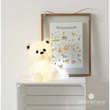 Atmosphera - LED bērnu naktslampiņa TEDDY LED/3xAA balta