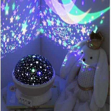 Atmosphera - LED bērnu projektors 3xAA rozā