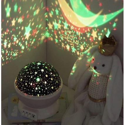 Atmosphera - LED bērnu projektors 3xAA rozā