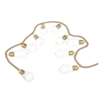 Atmosphera - LED dekoratīvs virtenes gaismeklis GIRLANDA 10xLED/2xAA 1,65m silti balts
