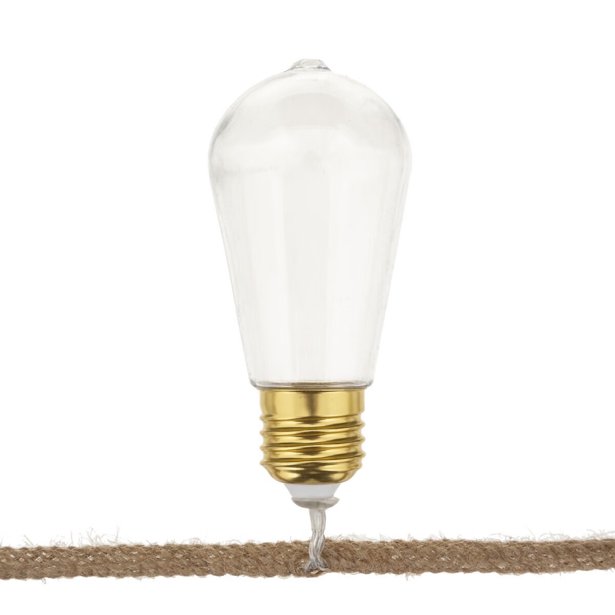 Atmosphera - LED dekoratīvs virtenes gaismeklis GIRLANDA 10xLED/2xAA 1,65m silti balts