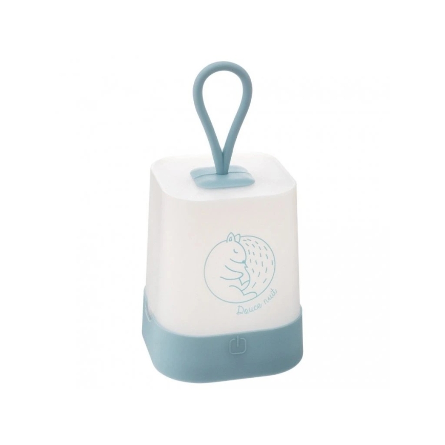 Atmosphera - LED skārienvadāma bērnu uzlādējama naktslampiņa RABBIT LED/3,7V 1200 mAh zila