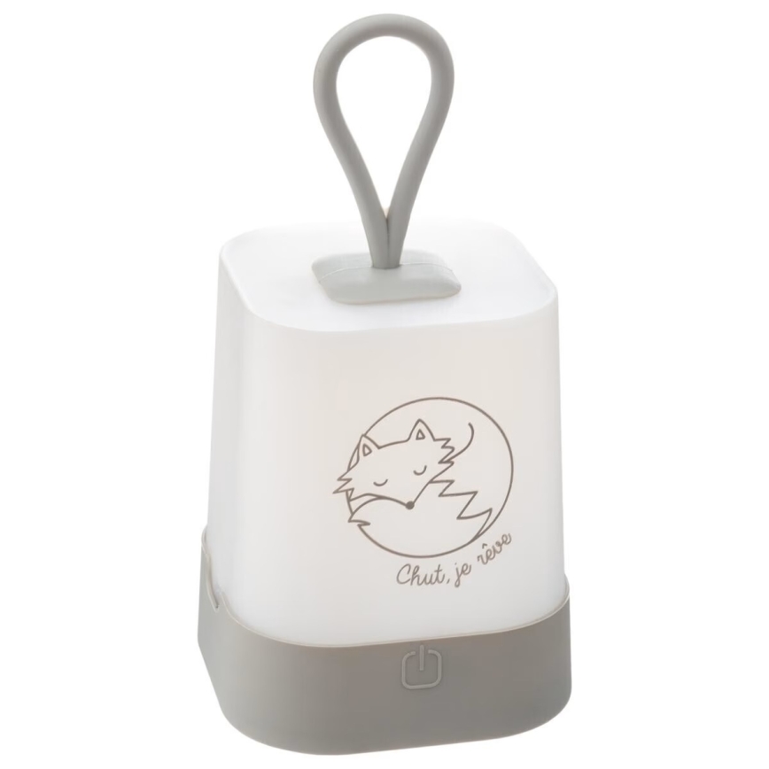 Atmosphera - LED skārienvadāma bērnu uzlādējama nakts lampa RABBIT LED/3,7V 1200 mAh pelēka