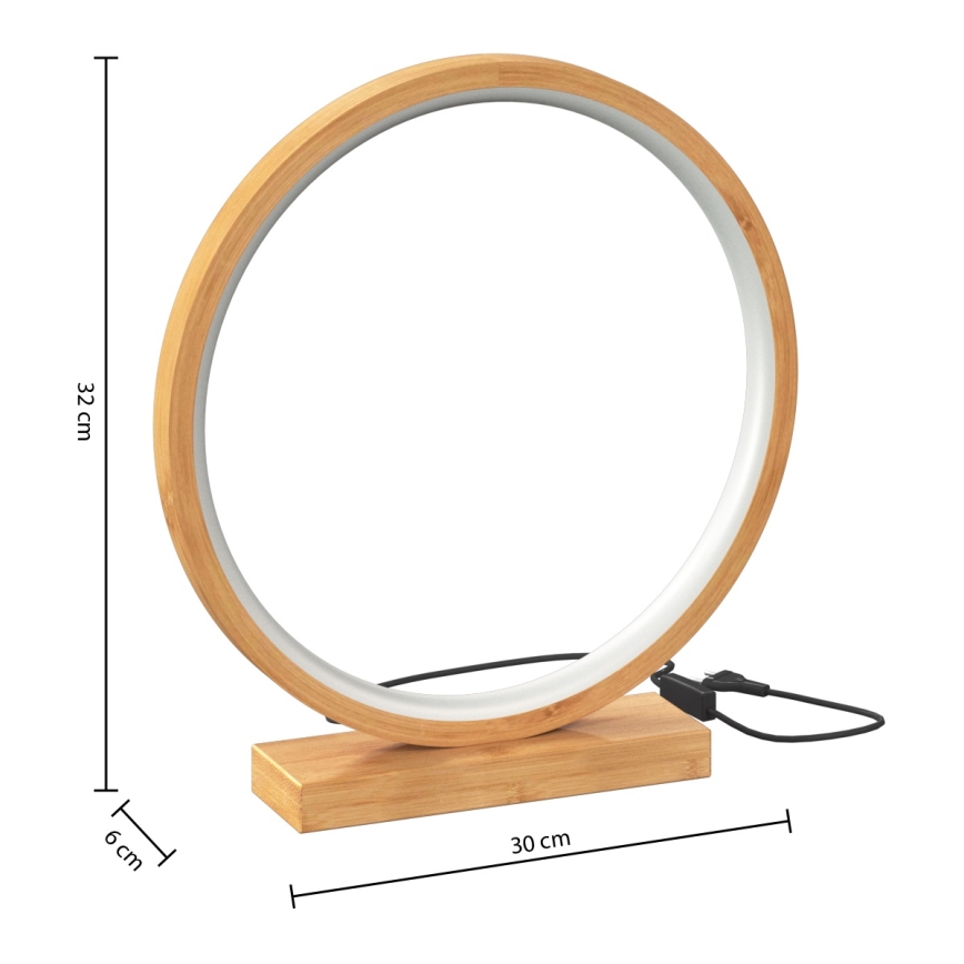 Atmosphera - LED Galda lampa STELA LED/2,7W/230V bambusa