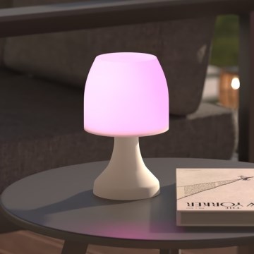 Atmosphera - LED RGB Āra galda lampa DOKK LED/3xAAA 19,5 cm IP44