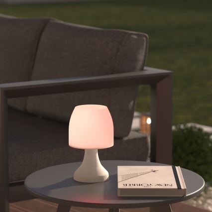 Atmosphera - LED RGB Āra galda lampa DOKK LED/3xAAA 19,5 cm IP44