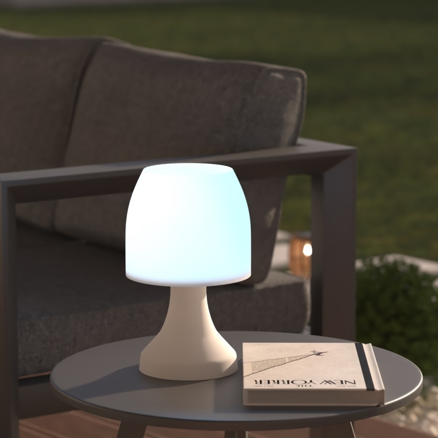 Atmosphera - LED RGB Āra galda lampa DOKK LED/3xAAA 27,5 cm IP44