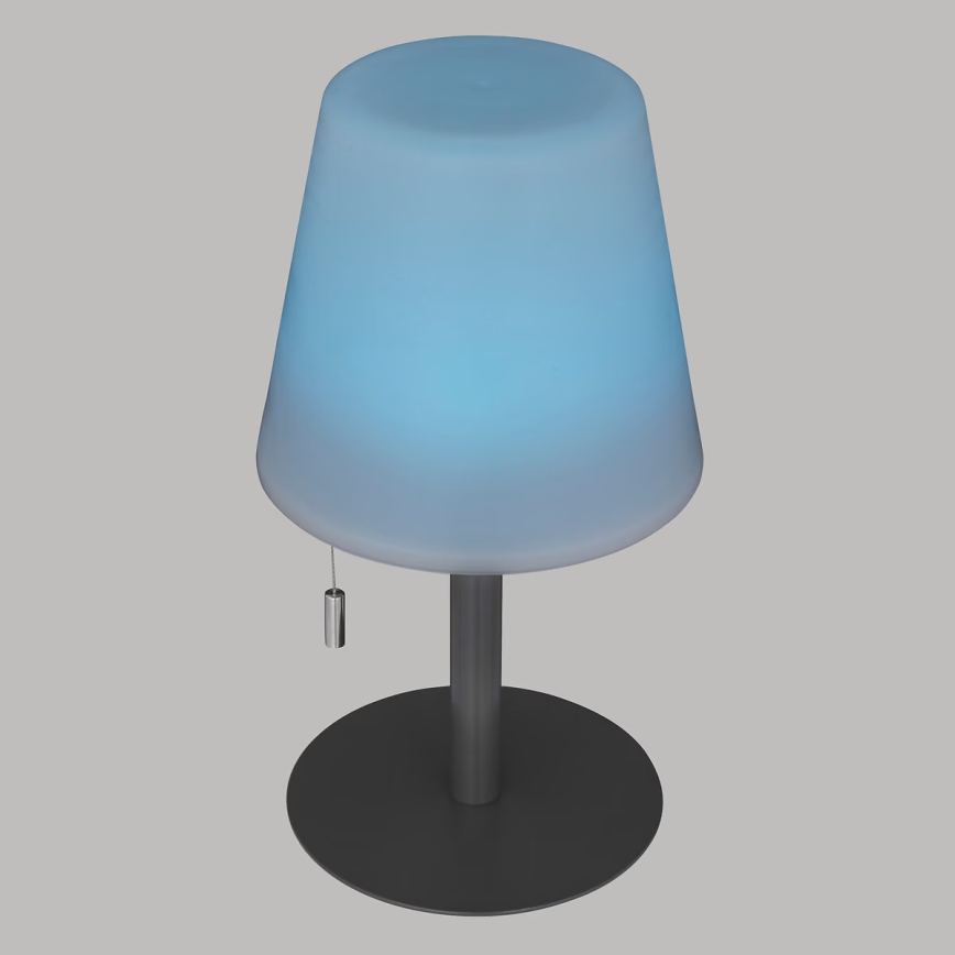 Atmosphera - LED RGBW Uzlādējama āra galda lampa ZACK LED/3,7V 1200 mAh IP44 melna