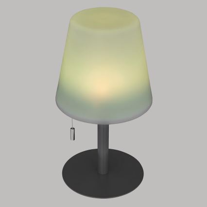 Atmosphera - LED RGBW Uzlādējama āra galda lampa ZACK LED/3,7V 1200 mAh IP44 melna