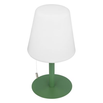 Atmosphera - LED RGBW Uzlādējama āra galda lampa ZACK LED/3,7V 1200 mAh IP44 zaļa