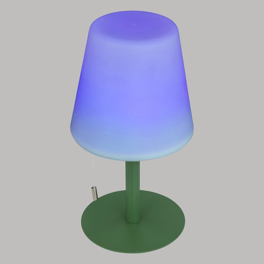 Atmosphera - LED RGBW Uzlādējama āra galda lampa ZACK LED/3,7V 1200 mAh IP44 zaļa
