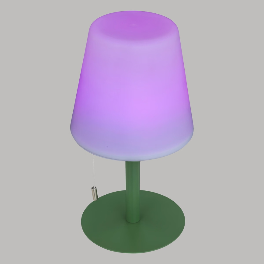 Atmosphera - LED RGBW Uzlādējama āra galda lampa ZACK LED/3,7V 1200 mAh IP44 zaļa