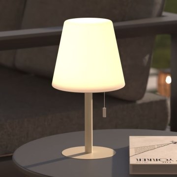 Atmosphera - LED RGBW Uzlādējama āra galda lampa ZACK LED/3,7V 1200 mAh IP44 bēša