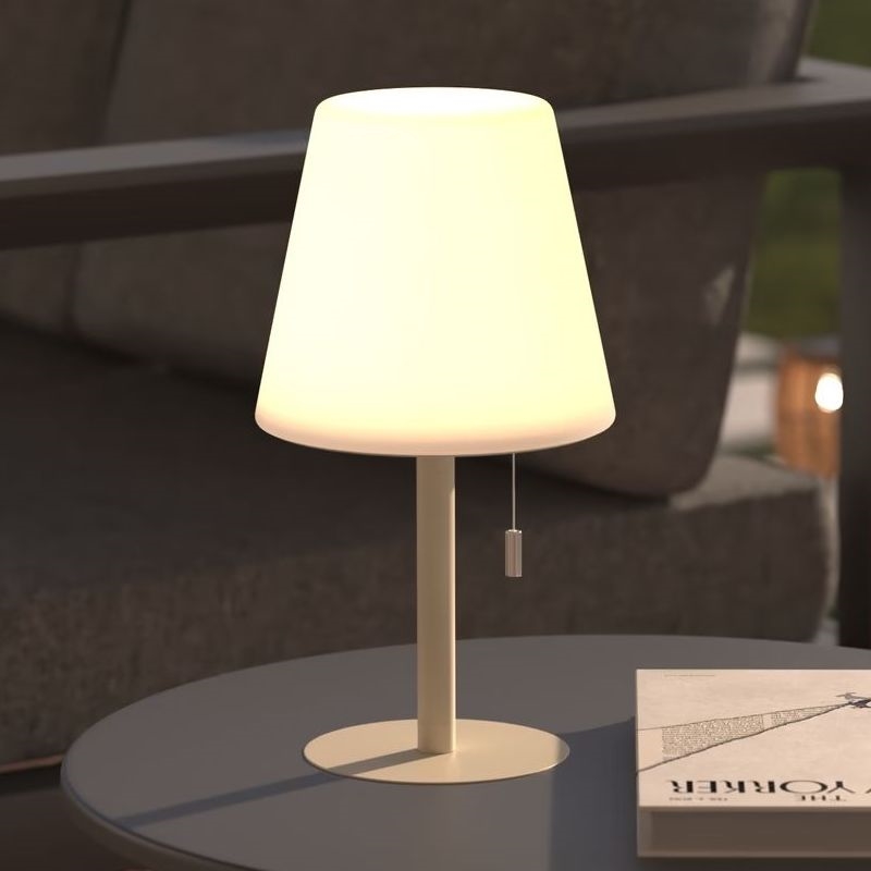 Atmosphera - LED RGBW Uzlādējama āra galda lampa ZACK LED/3,7V 1200 mAh IP44 bēša