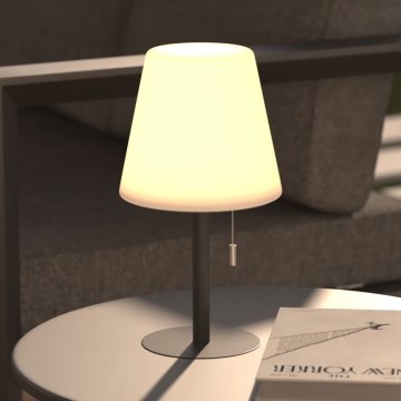 Atmosphera - LED RGBW Uzlādējama āra galda lampa ZACK LED/3,7V 1200 mAh IP44 melna