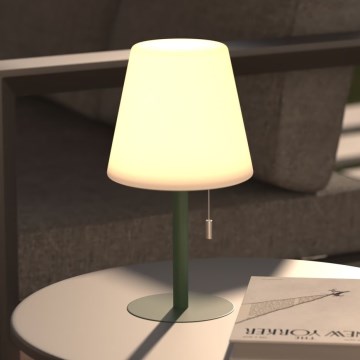 Atmosphera - LED RGBW Uzlādējama āra galda lampa ZACK LED/3,7V 1200 mAh IP44 zaļa