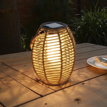 Atmosphera - LED saules laterna GINA LED/1,2V 800 mAh IP44 jūta