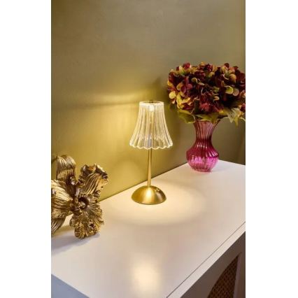 Atmosphera - ANETH uzlādējamā skārienjūtīgā LED galda lampa ar regulējamu spilgtumu, 3,7V 1800 mAh