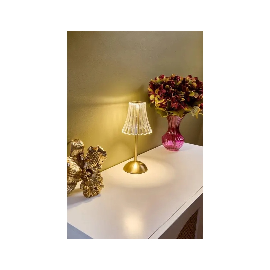 Atmosphera - ANETH uzlādējamā skārienjūtīgā LED galda lampa ar regulējamu spilgtumu, 3,7V 1800 mAh