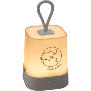 Atmosphera - LED skārienvadāma bērnu uzlādējama nakts lampa RABBIT LED/3,7V 1200 mAh pelēka