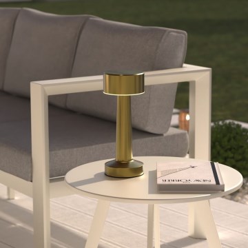 Atmosphera - LED Uzlādējama āra skārienvadāma galda lampa HALTO LED/5V 1800 mAh IP44