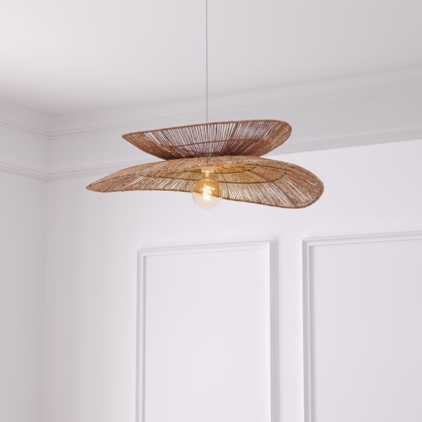 Atmosphera - Lustra ar auklu ALARA 1xE27/40W/230V džutas