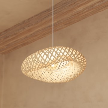 Atmosphera - Lustra ar auklu BEDDY 1xE27/40W/230V bambusa
