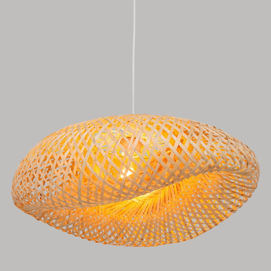 Atmosphera - Lustra ar auklu BEDDY 1xE27/40W/230V bambusa