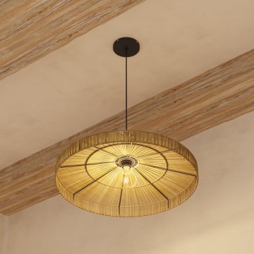 Atmosphera - Lustra ar auklu BELLAMY 1xE27/40W/230V džutas