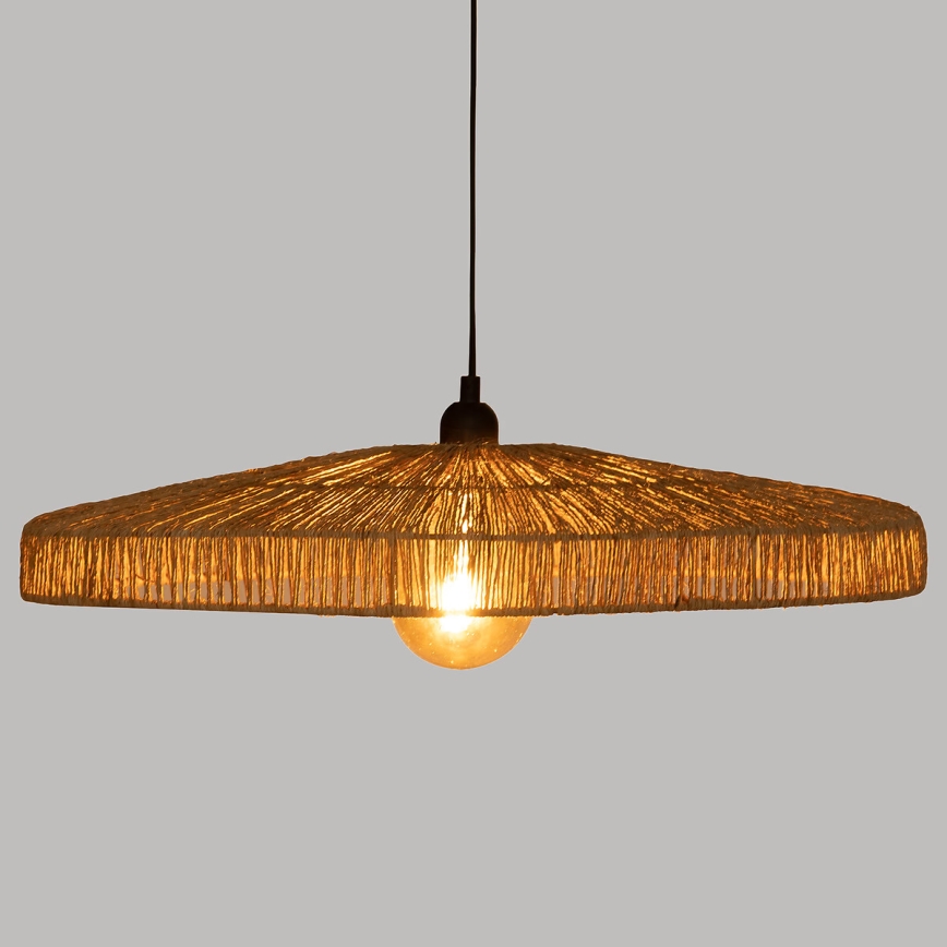 Atmosphera - Lustra ar auklu BELLAMY 1xE27/40W/230V džutas