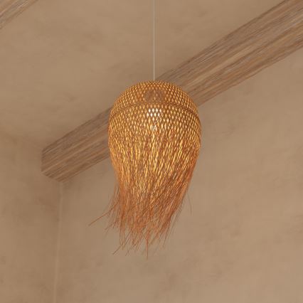 Atmosphera - Lustra ar auklu ELIS 1xE27/40W/230V bambusa