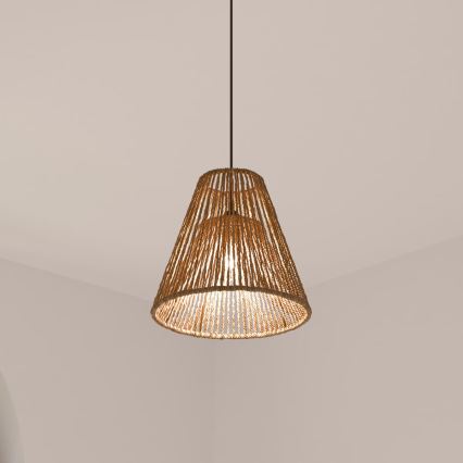 Atmosphera - Lustra ar auklu GIADA 1xE27/40W/230V džutas