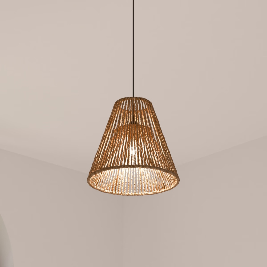 Atmosphera - Lustra ar auklu GIADA 1xE27/40W/230V džutas