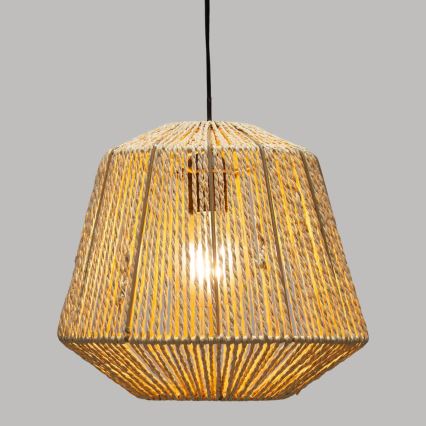 Atmosphera - Lustra ar auklu JILY 1xE27/40W/230V džutas bēša