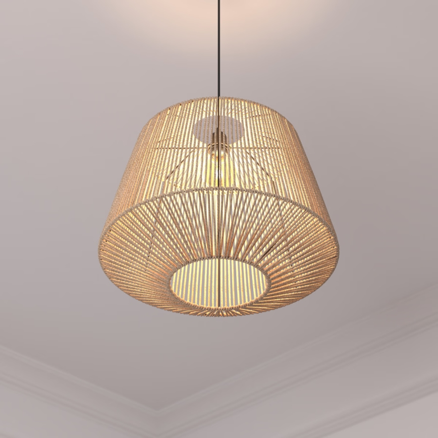 Atmosphera - Lustra ar auklu JILY 1xE27/40W/230V džutas