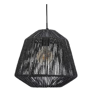 Atmosphera - Lustra ar auklu JILY 1xE27/40W/230V džutas melna