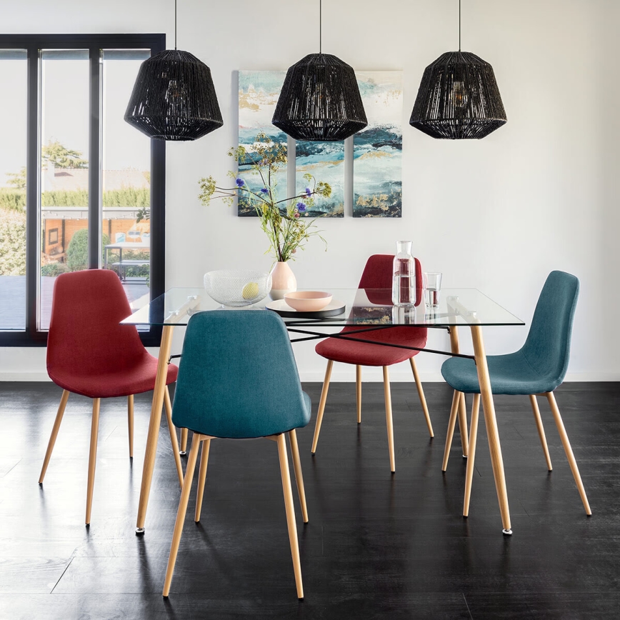 Atmosphera - Lustra ar auklu JILY 1xE27/40W/230V džutas melna