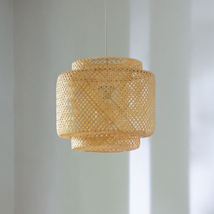 Atmosphera - Lustra ar auklu LIBY 1xE27/40W/230V bambusa