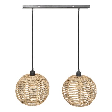 Atmosphera - Lustra ar auklu RANA 2xE27/40W/230V rotanga