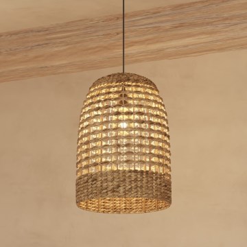 Atmosphera - Lustra ar auklu SAND 1xE27/40W/230V rotanga/ūdens hiacinte