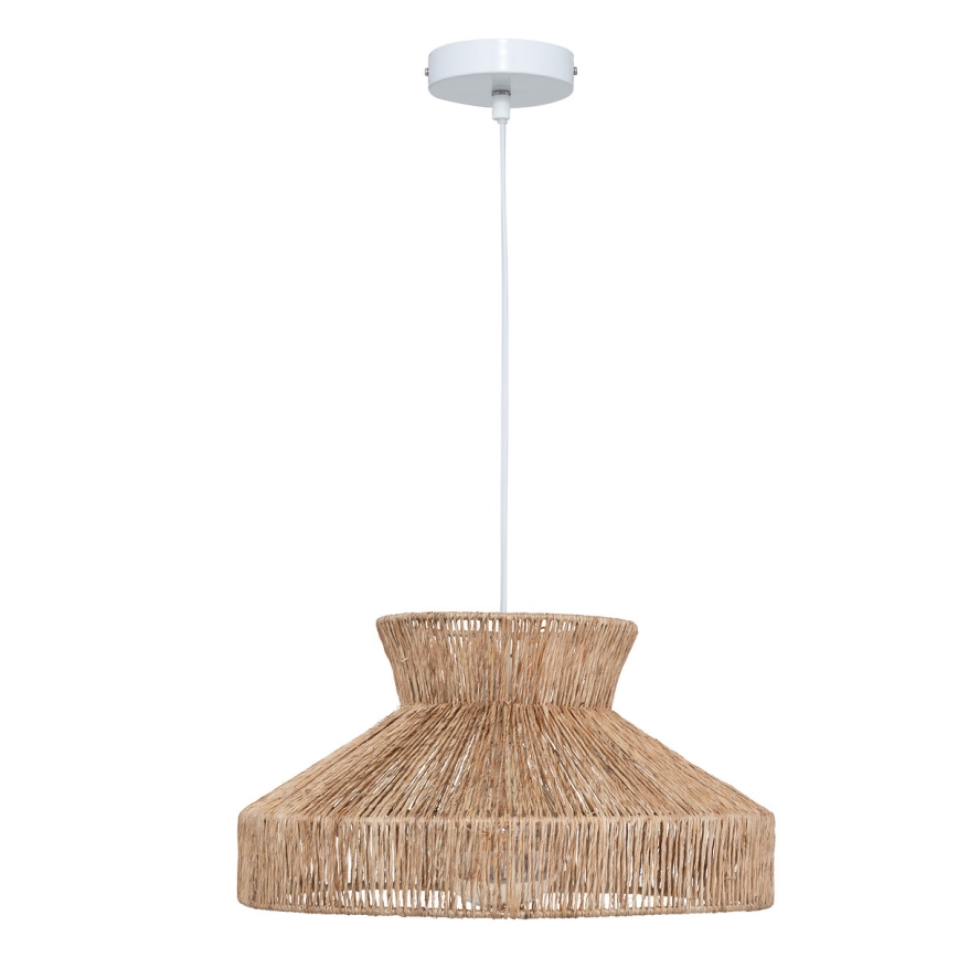 Atmosphera - Lustra ar auklu ZELIA 1xE27/40W/230V džutas