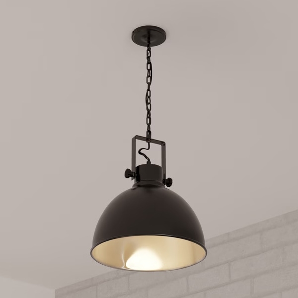 Atmosphera - Lustra ar ķēdi BASALT 1xE27/25W/230V melna