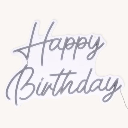 Atmosphera - neona LED sienas dekors HAPPY BIRTHDAY LED/5V