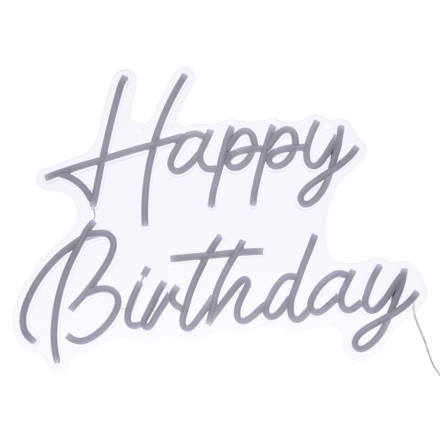 Atmosphera - neona LED sienas dekors HAPPY BIRTHDAY LED/5V
