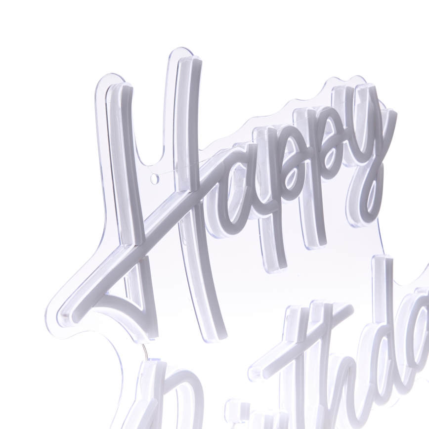 Atmosphera - neona LED sienas dekors HAPPY BIRTHDAY LED/5V