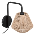 Atmosphera - Sienas lampa JILY 1xE27/40W/230V džutas