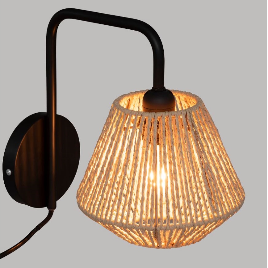 Atmosphera - Sienas lampa JILY 1xE27/40W/230V džutas