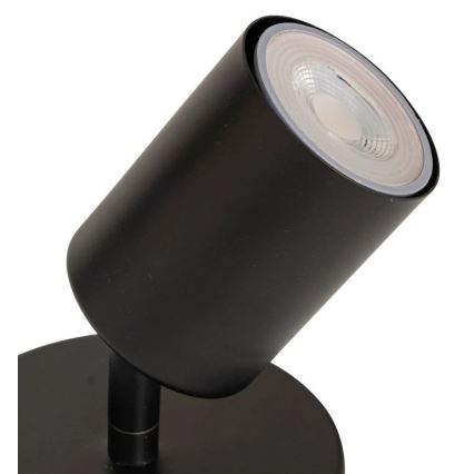 Atmosphera - Sienas punktveida gaismeklis VICO 1xGU10/25W/230V melns